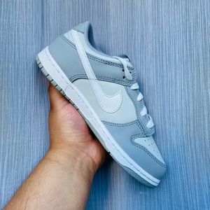 Kids Nike Dunk Low Two Tone Gray